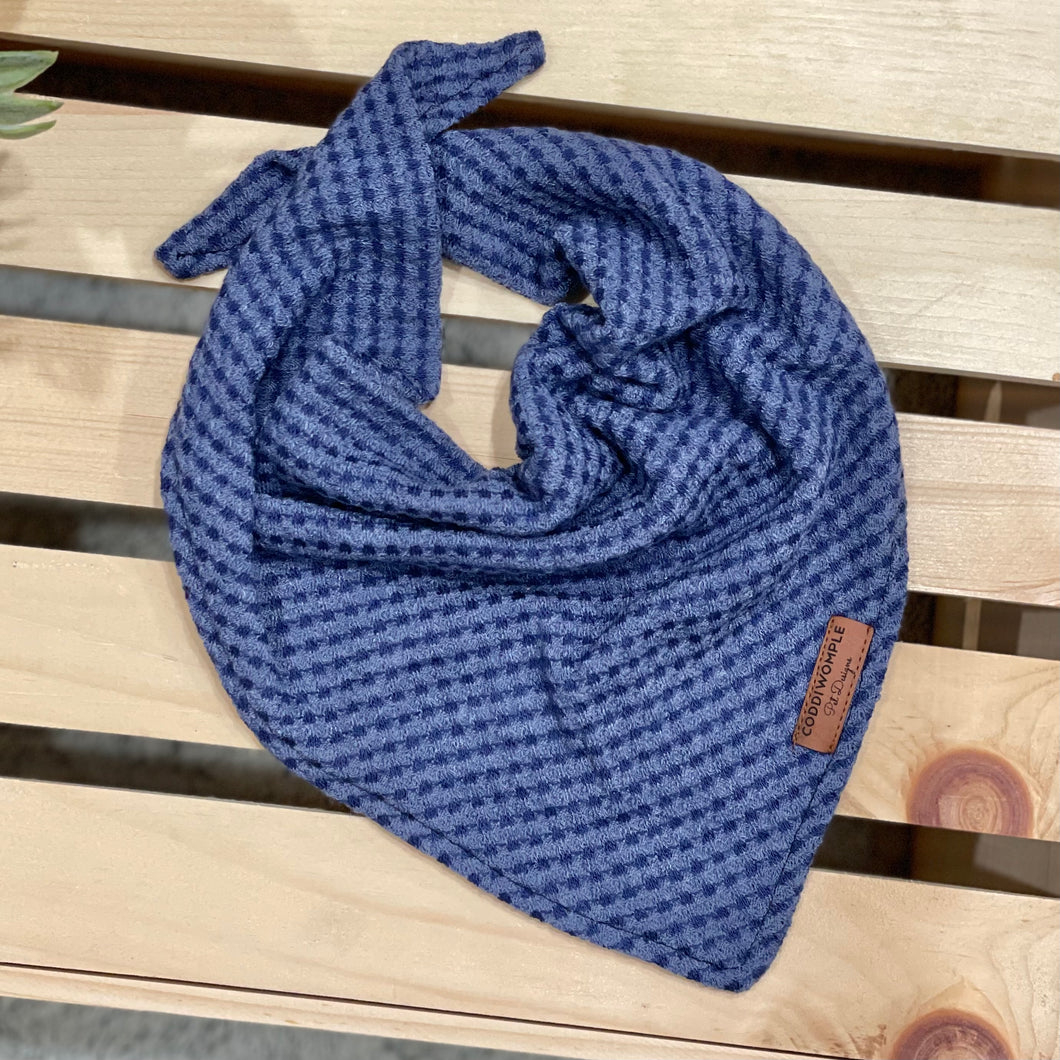 Faded Blue Waffle Knit