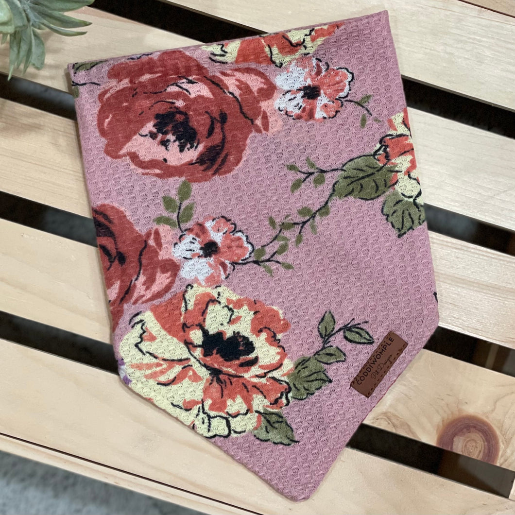 Pink Rose Waffle Knit